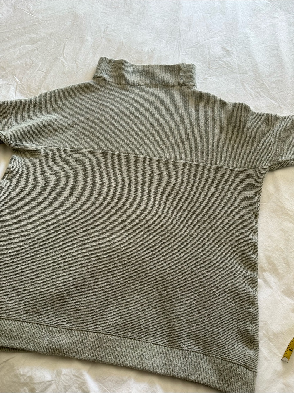Free People gray funnel neck ribbed sweater, size large - Picture 13 of 13